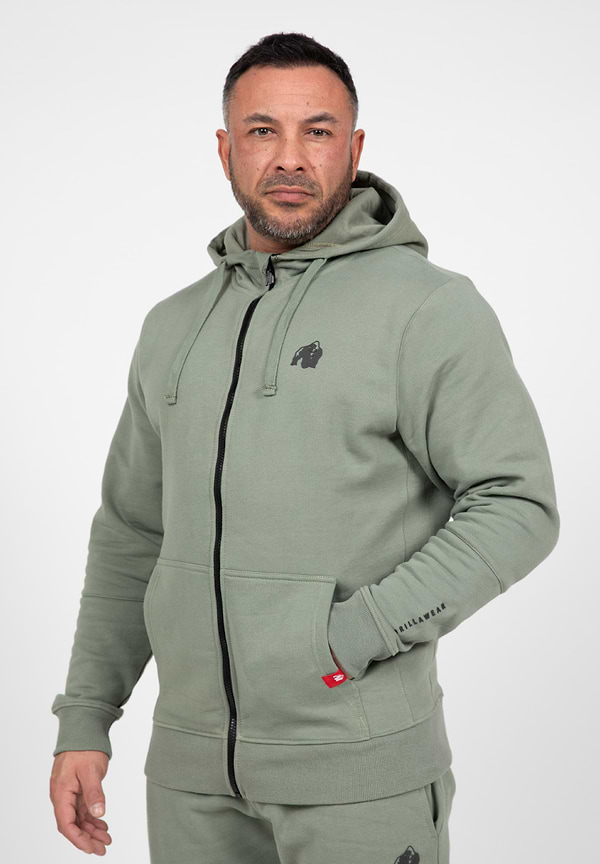 gorilla wear Leon Zipped Hoodie - Green