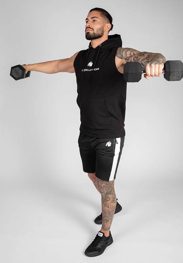 Gorilla Wear Lincoln Sleeveless Hoodie - Black