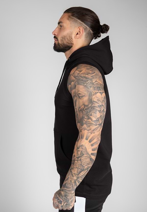 Gorilla Wear Lincoln Sleeveless Hoodie - Black