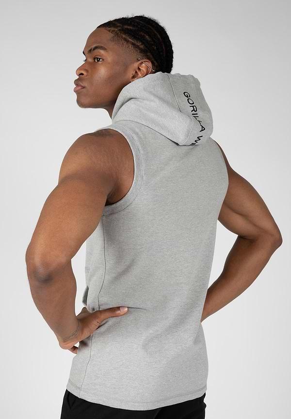Gorilla Wear Lincoln Sleeveless Hoodie - Gray