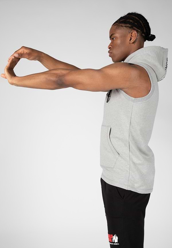 Gorilla Wear Lincoln Sleeveless Hoodie - Gray