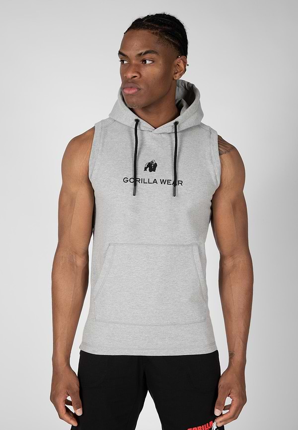 gorilla wear Lincoln Sleeveless Hoodie - Gray