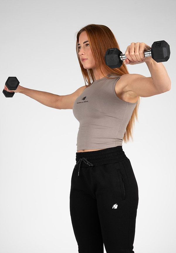 Gorilla Wear Livonia Crop Top - Beige