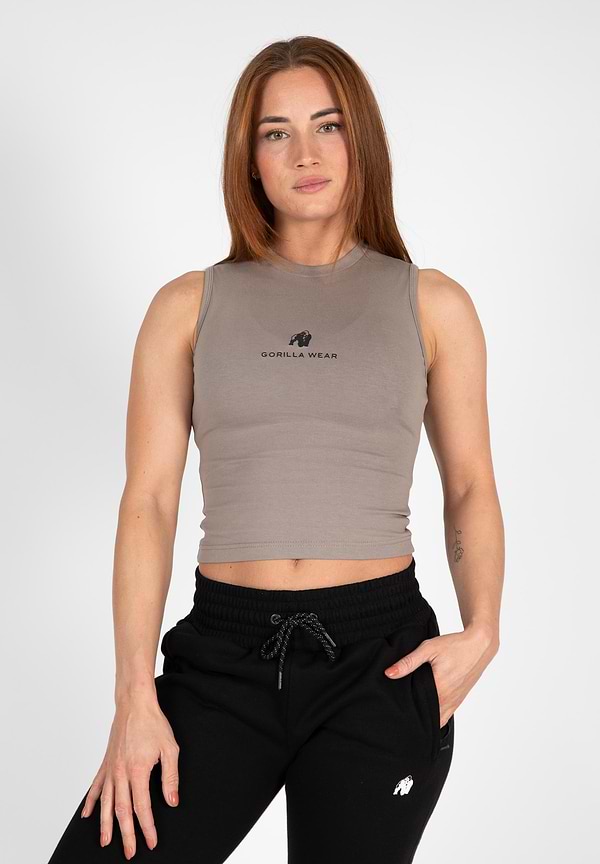 gorilla wear Livonia Crop Top - Beige