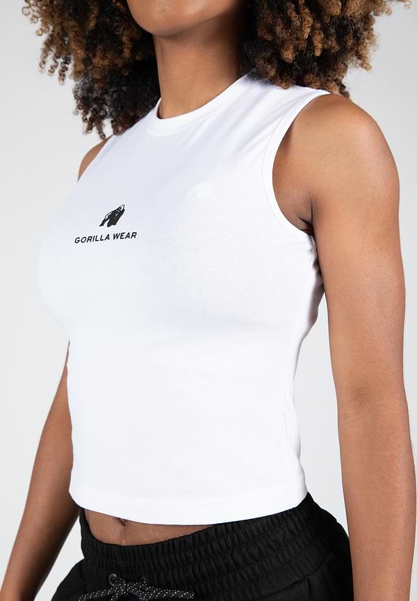 Gorilla Wear Livonia Crop Top - White