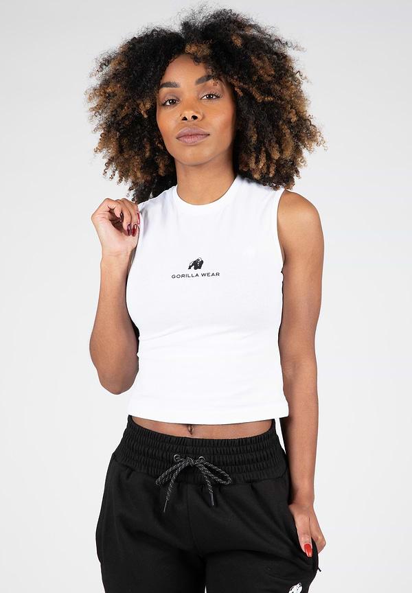 gorilla wear Livonia Crop Top - White