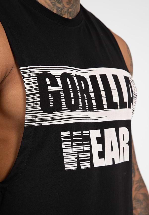 Gorilla Wear Lopez Drop Armhole Tank Top-Black