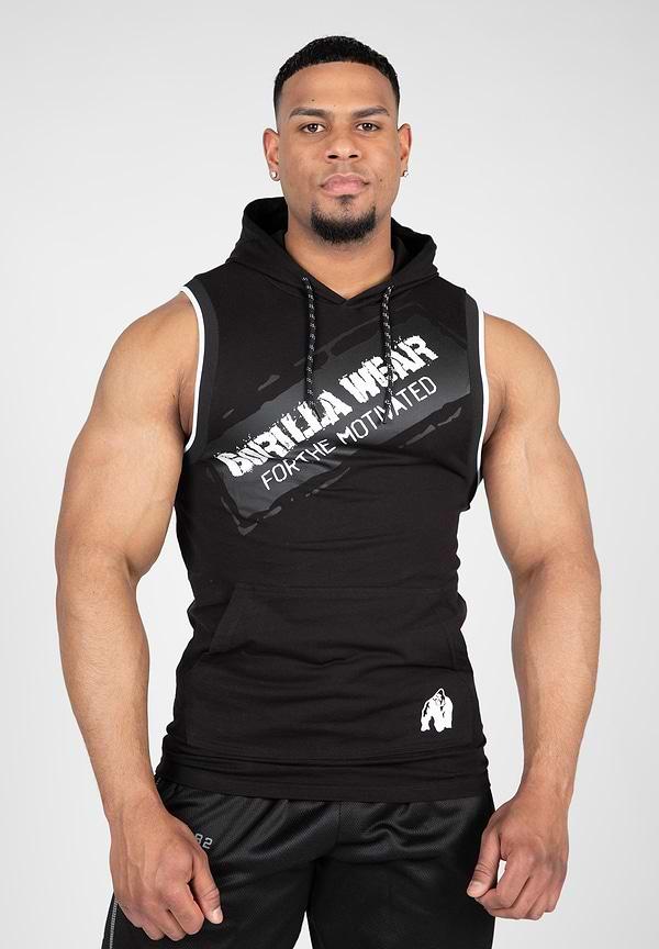 gorilla wear Loretto Hooded Tank Top - Black