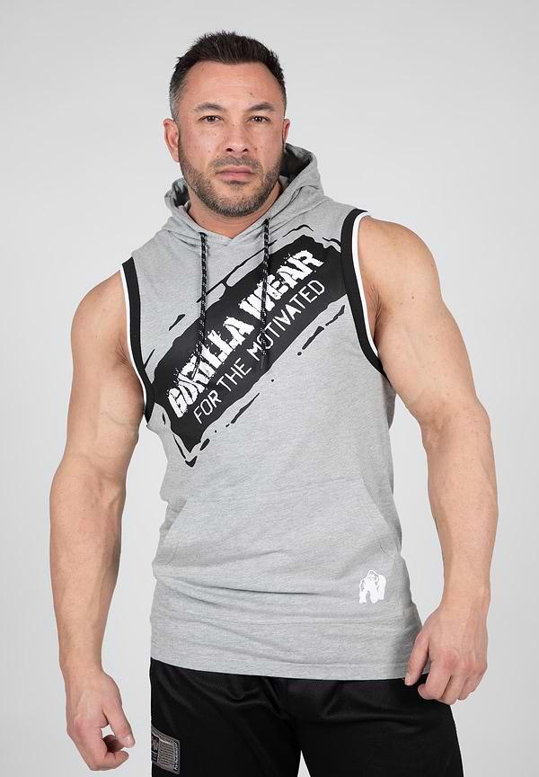 gorilla wear Loretto Hooded Tank Top - Gray