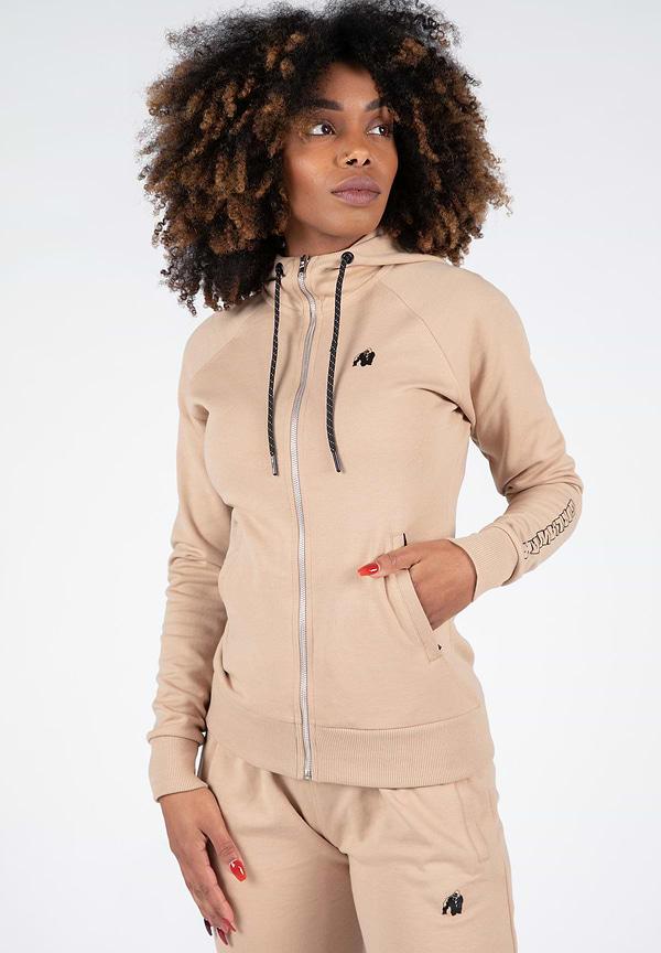 gorilla wear Marion Zipped Hoodie - Beige