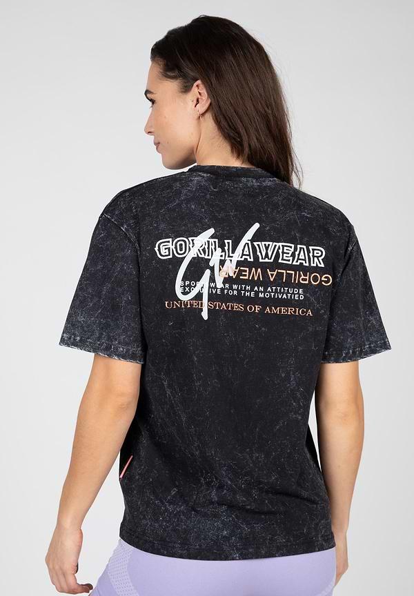 gorilla wear Medina Oversized T- Shirt - Washed black