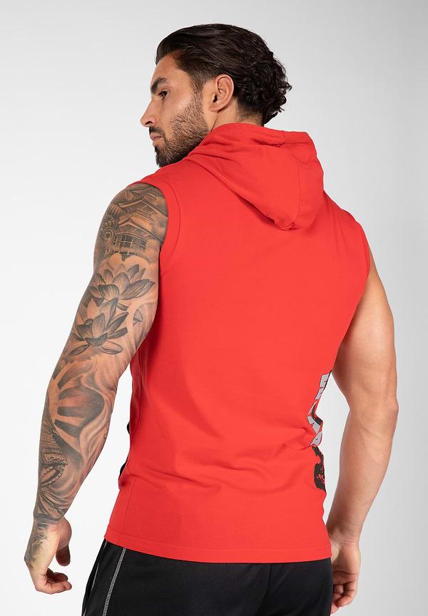 Gorilla Wear Melbourne S/L Hooded T-shirt - Red