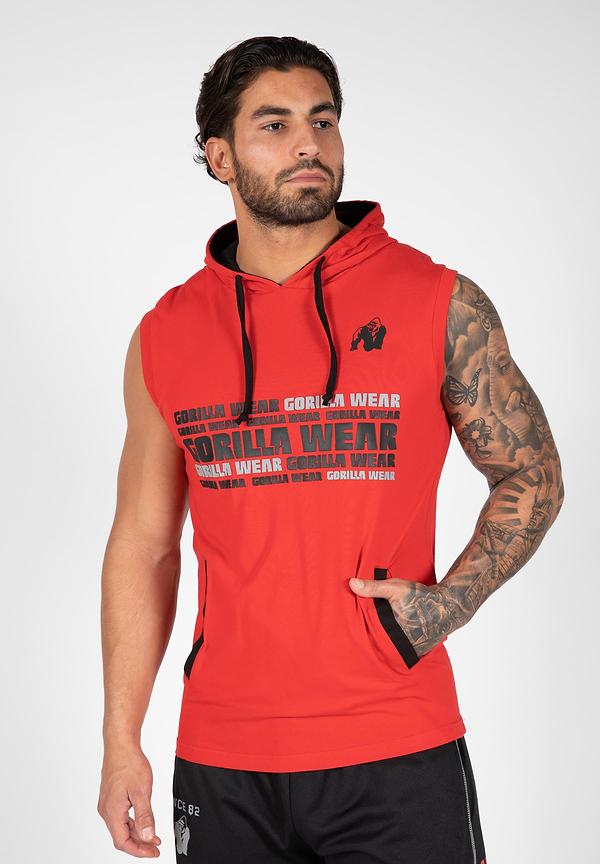 gorilla wear Melbourne S/L Hooded T-shirt - Red