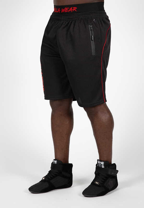 Gorilla Wear Mercury Mesh Shorts - Black/Red