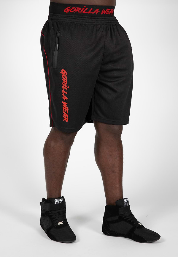 Gorilla Wear Mercury Mesh Shorts - Black/Red
