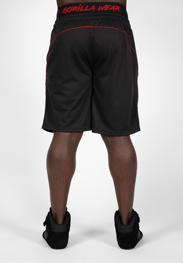 Gorilla Wear Mercury Mesh Shorts - Black/Red