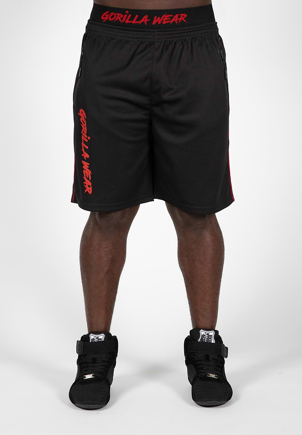 gorilla wear Mercury Mesh Shorts - Black/Red