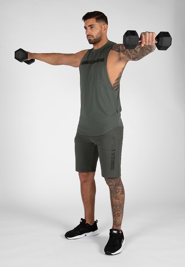 Gorilla Wear Milo Drop Armhole Tank Top - Green