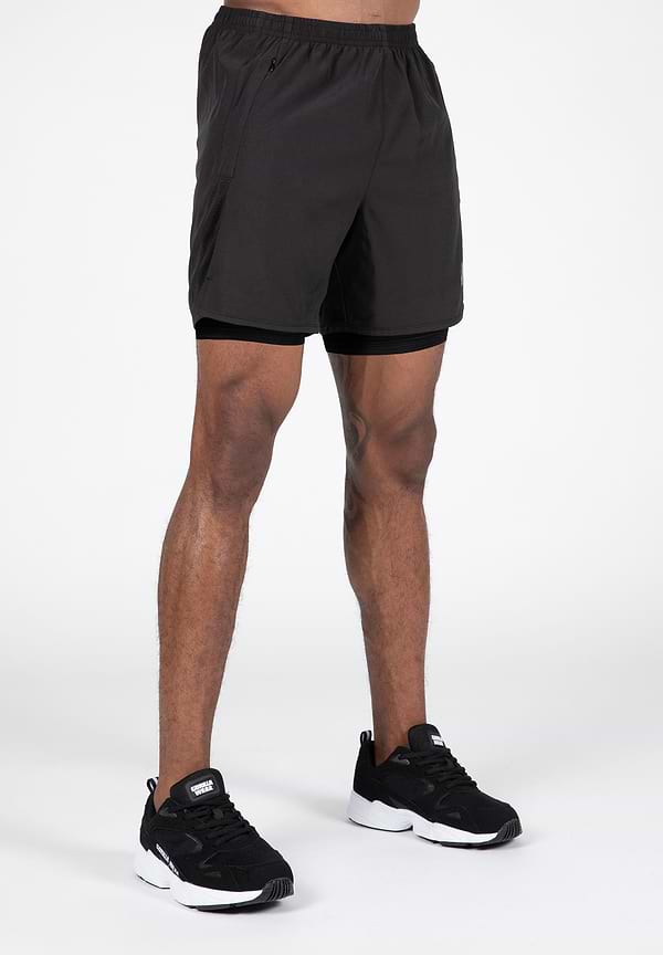 Gorilla Wear Modesto 2-In-1 Shorts - Black
