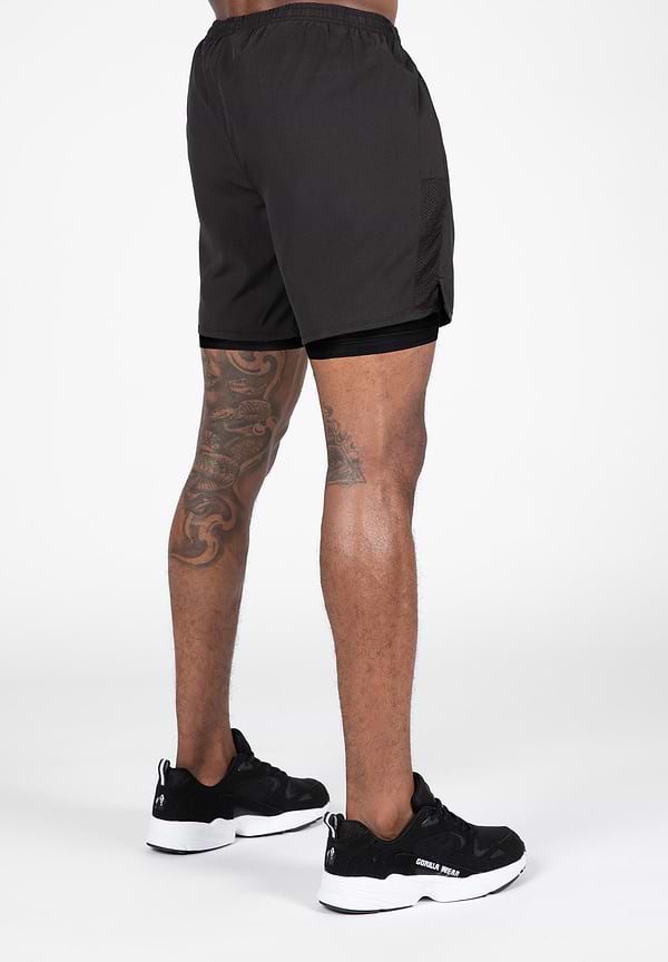 Gorilla Wear Modesto 2-In-1 Shorts - Black