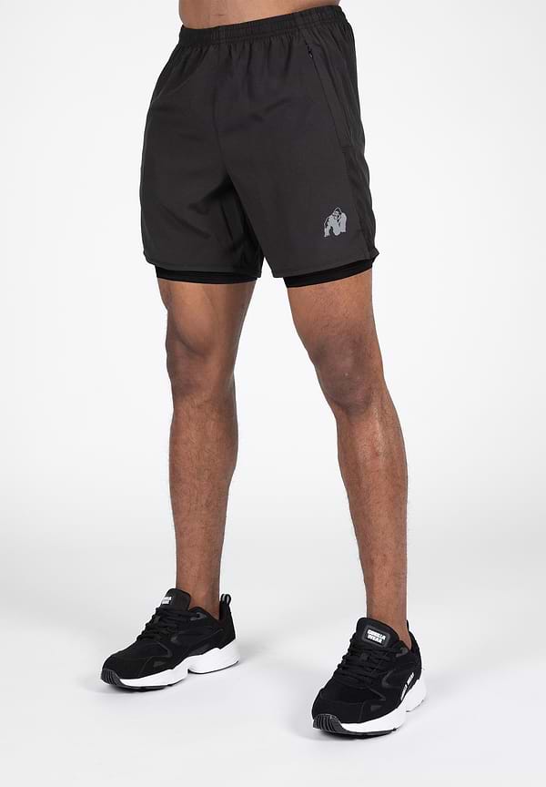 gorilla wear Modesto 2-In-1 Shorts - Black