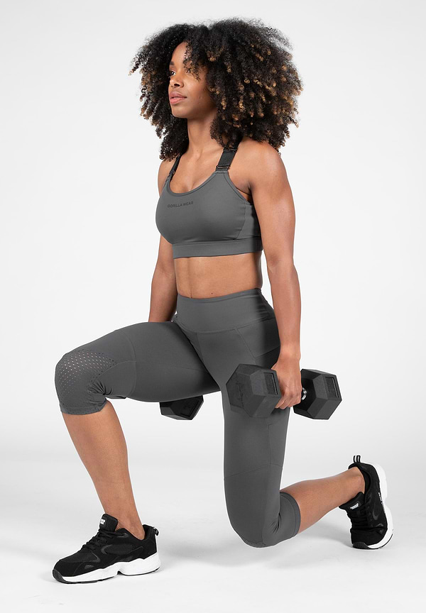 Gorilla Wear Monroe Cropped Leggings - Gray