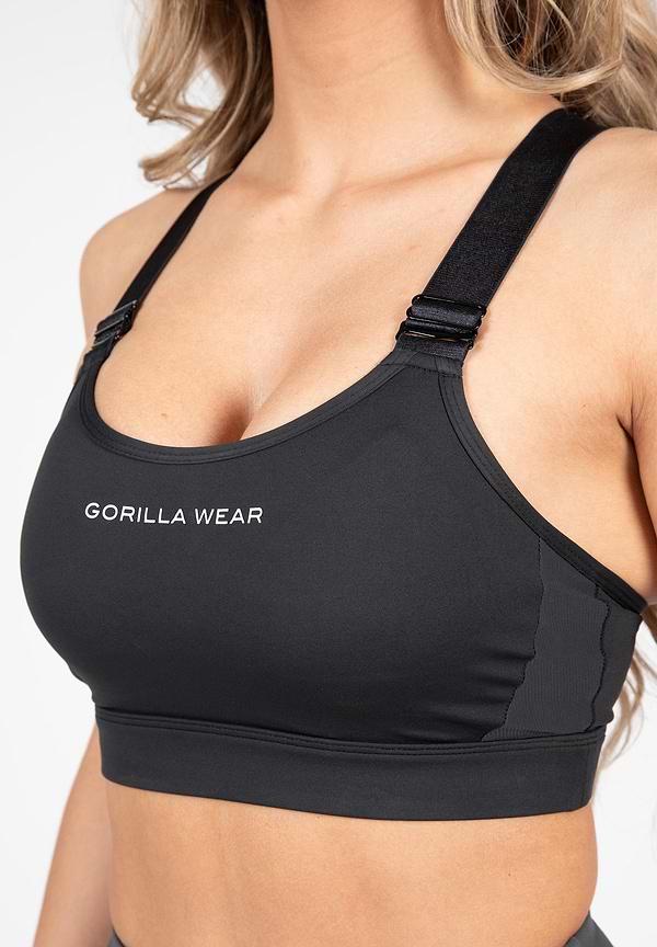 Gorilla Wear Monroe Sports Bra - Black