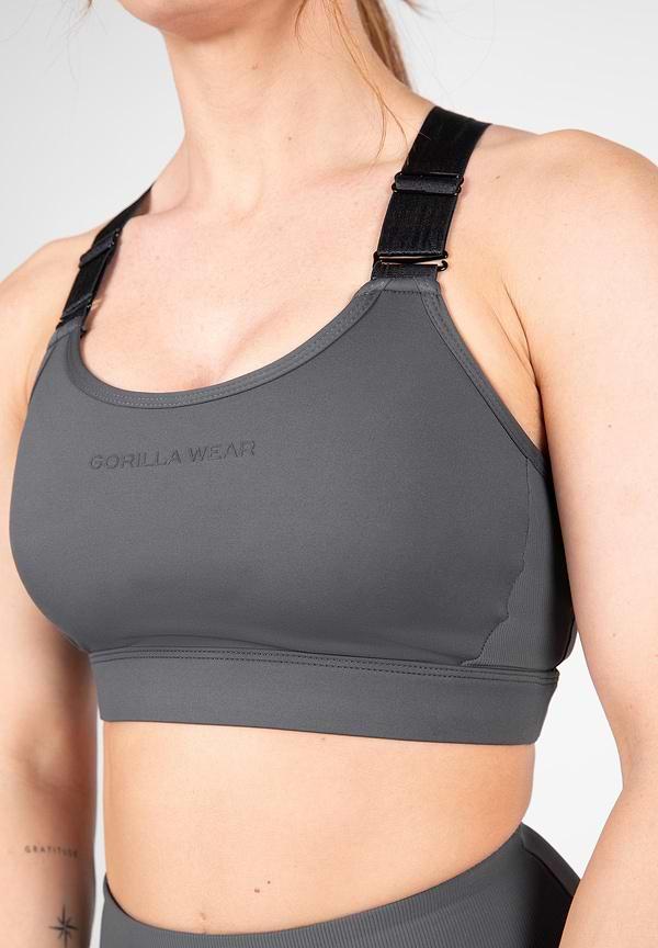 Gorilla Wear Monroe Sports Bra - Gray