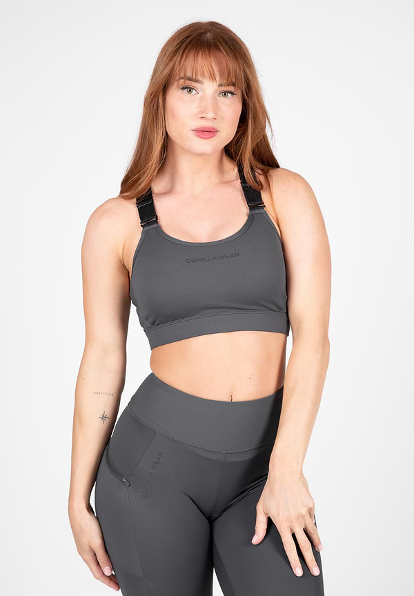 gorilla wear Monroe Sports Bra - Gray