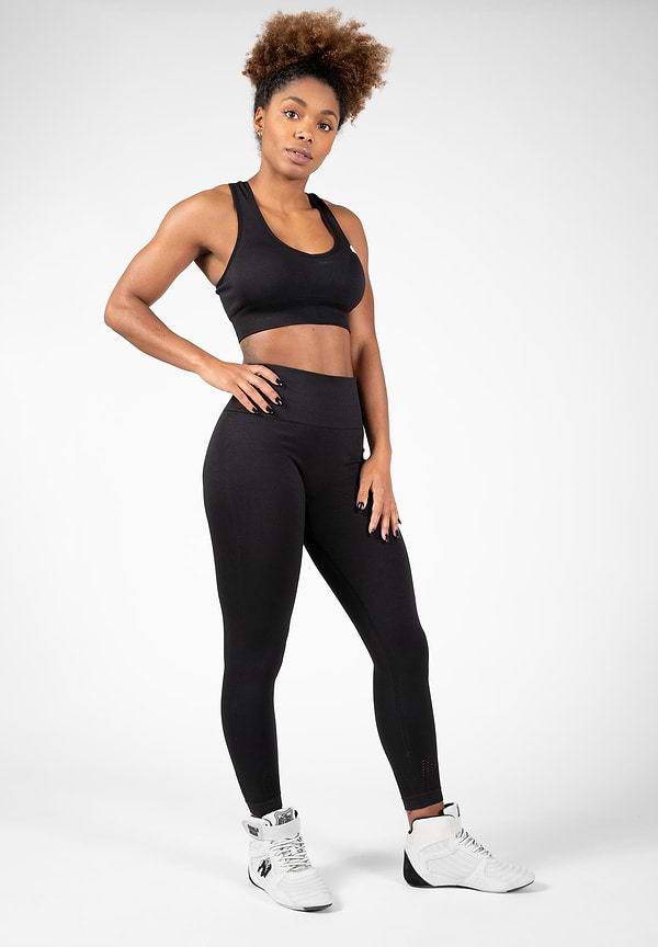 Gorilla Wear Neiro Seamless Sports Bra - Black