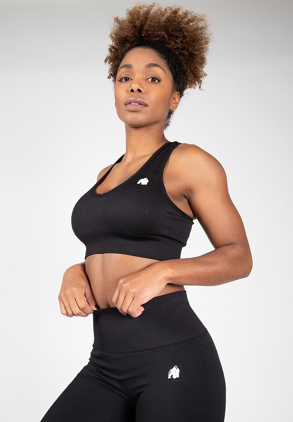 Gorilla Wear Neiro Seamless Sports Bra - Black