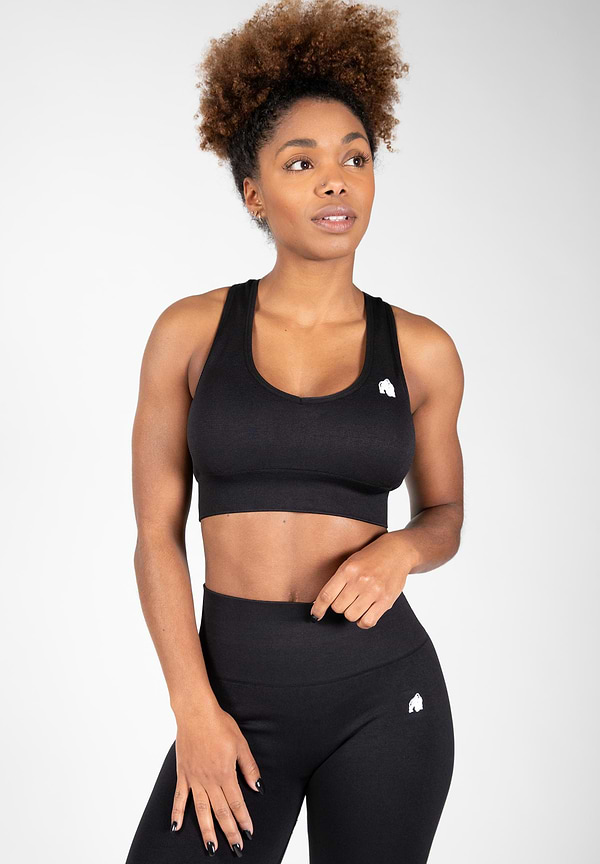 gorilla wear Neiro Seamless Sports Bra - Black