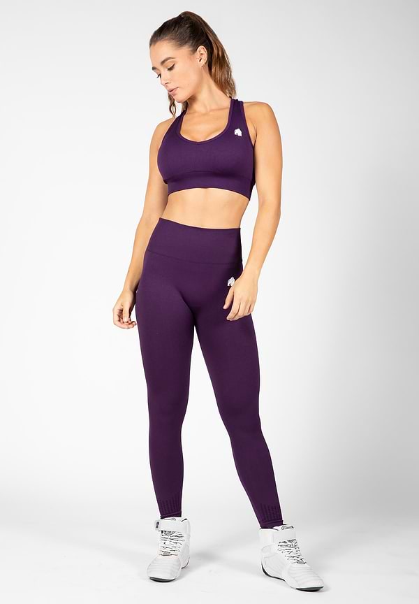 Gorilla Wear Neiro Seamless Sports Bra - Purple