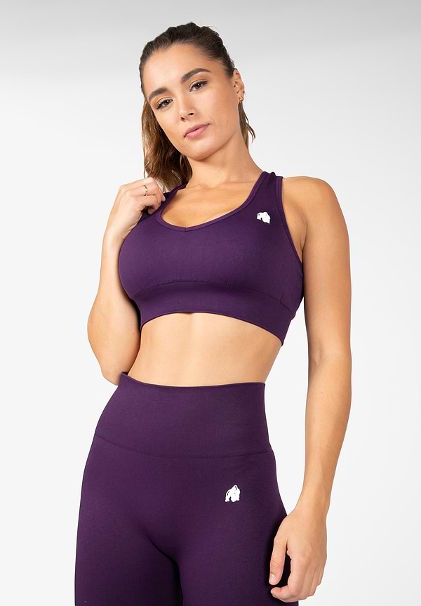 Gorilla Wear Neiro Seamless Sports Bra - Purple