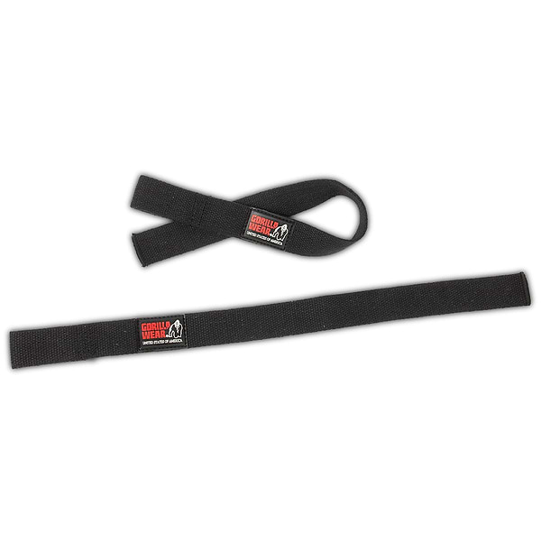 Gorilla Wear Non-Padded Lifting Straps - Black
