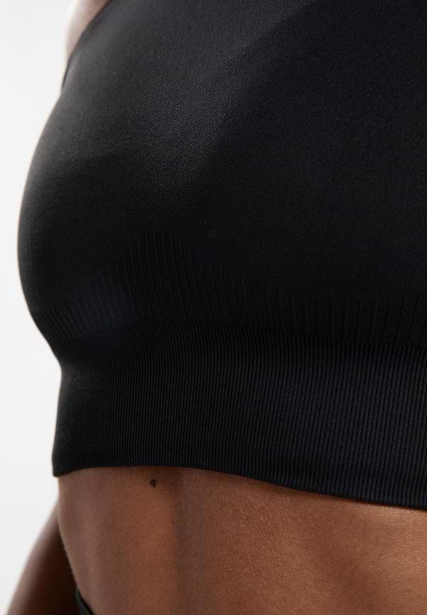 Gorilla Wear Olivia Seamless Crop Top - Black