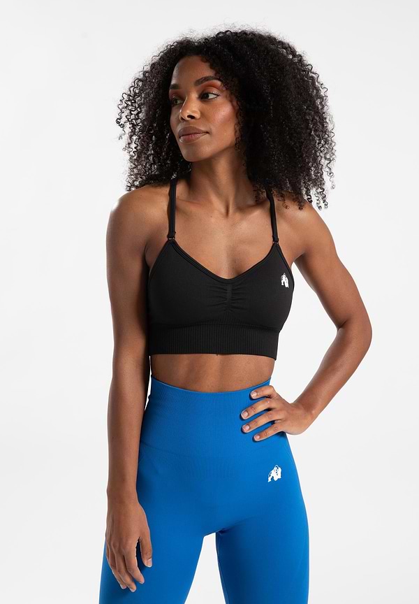Gorilla Wear Olivia Seamless Sports Bra - Black
