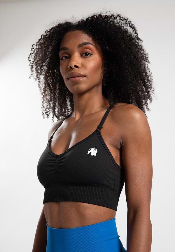 gorilla wear Olivia Seamless Sports Bra - Black