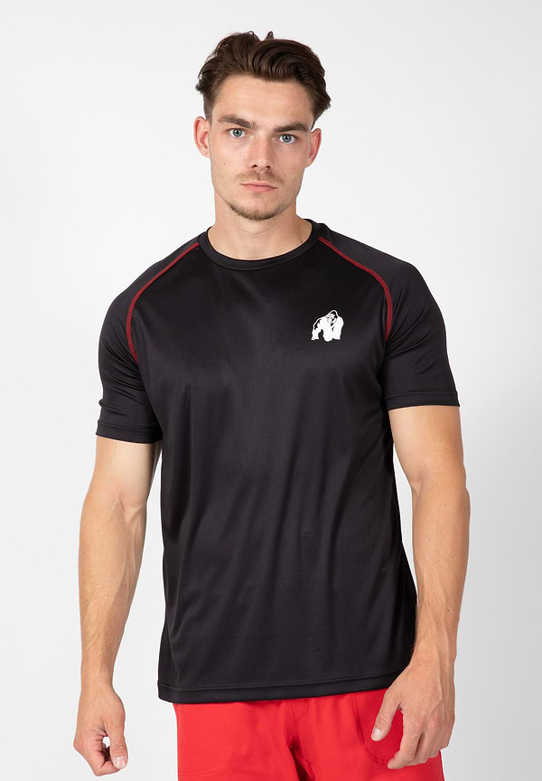 gorilla wear Performance T-Shirt - Black/Red