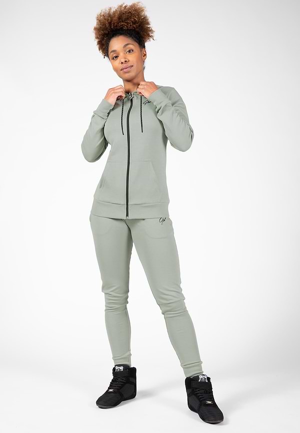 Gorilla Wear Pixley Zipped Hoodie - Light Green