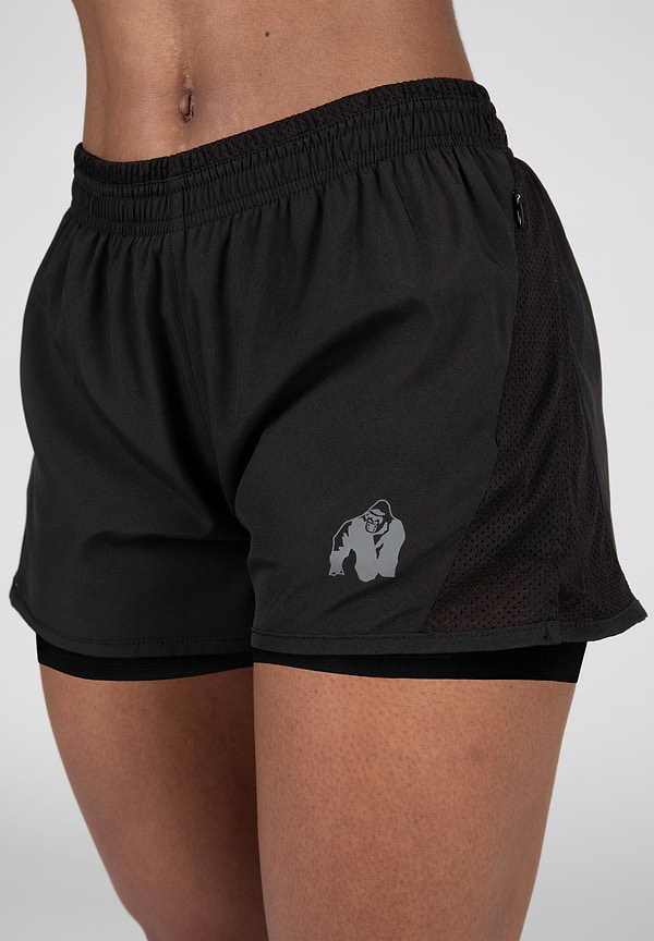 Gorilla Wear Portland 2-In-1 Shorts - Black