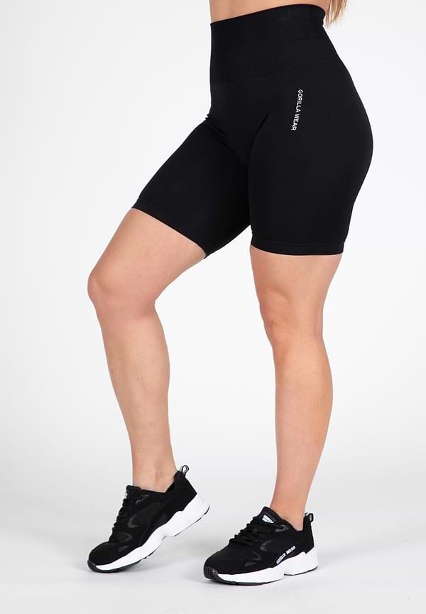 gorilla wear Quincy Seamless Cycling Shorts - Black