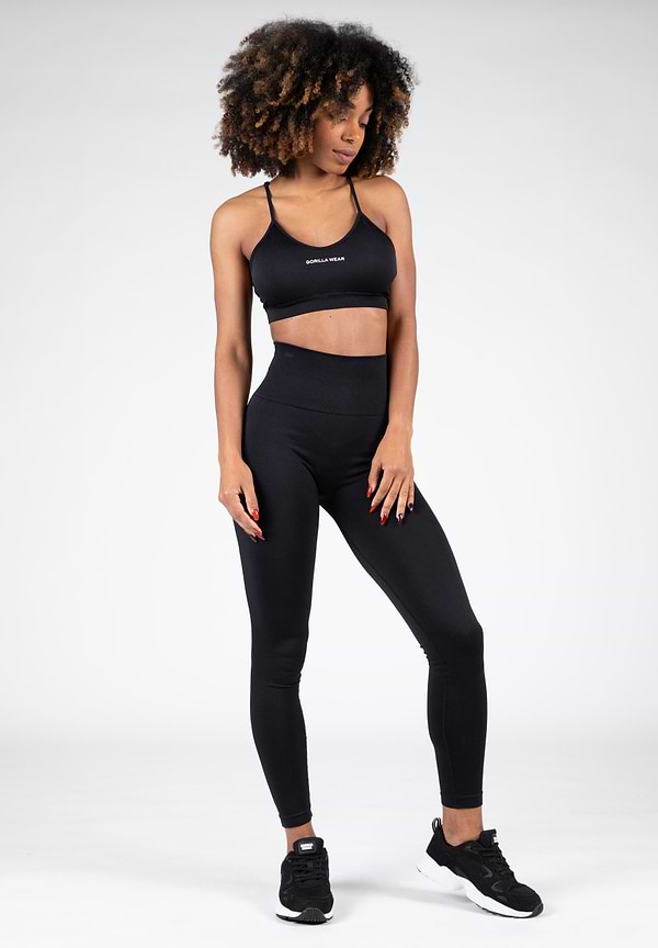 Gorilla Wear Quincy Seamless Sport Bra - Black