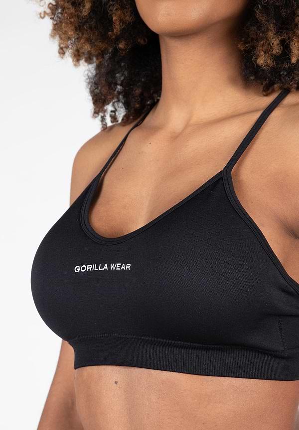 Gorilla Wear Quincy Seamless Sport Bra - Black
