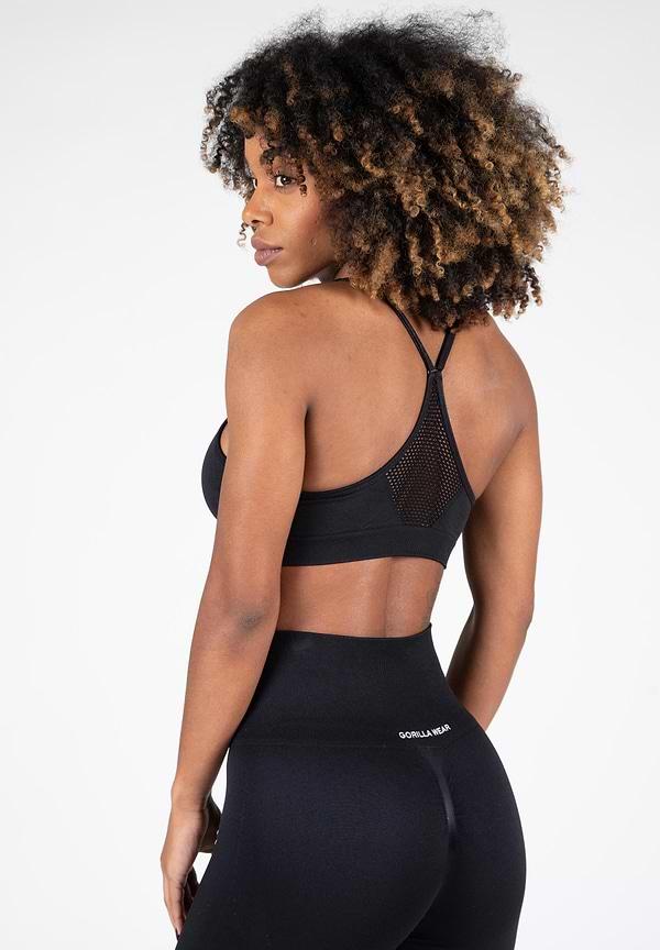 Gorilla Wear Quincy Seamless Sport Bra - Black