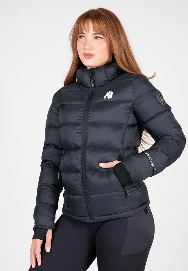 gorilla wear Rachel Puffer Jacket - Black