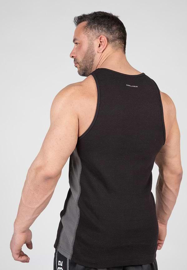 Gorilla Wear Richmond Rib Tank Top - Black/Gray