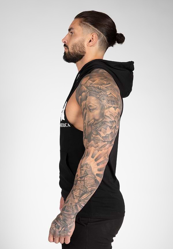 Gorilla Wear Rogers Hooded Tank Top - Black