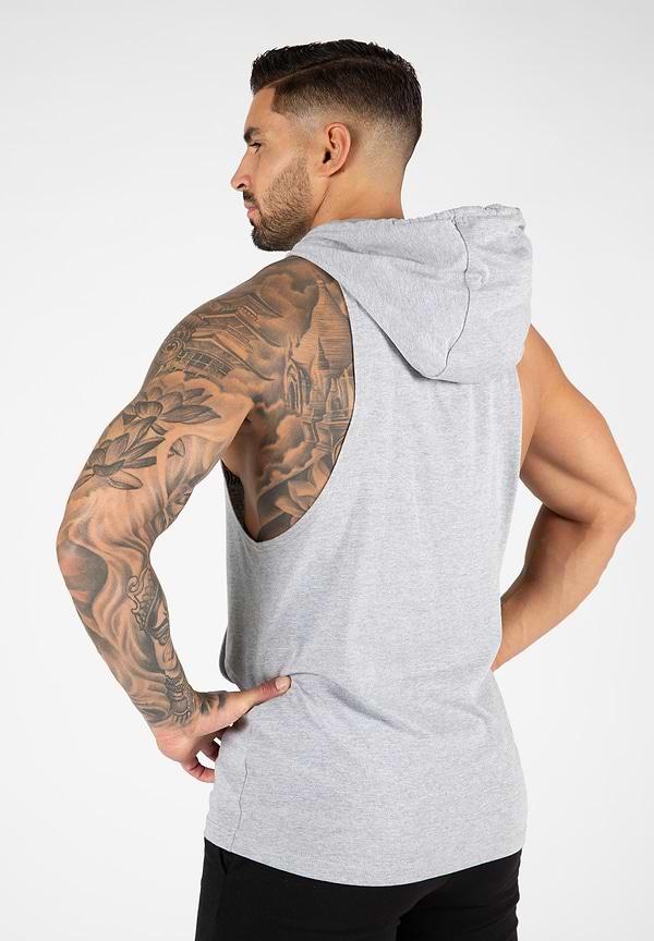 Gorilla Wear Rogers Hooded Tank Top - Gray Melange
