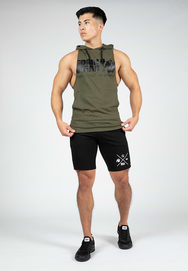 Gorilla Wear Rogers Hooded Tank Top - Green